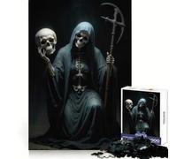 Santa Muerte 1000 Piece Jigsaw Puzzles for Adults Jigsaw Think Toy Home Enjoy Fine Cut Santa Wish Gift (38x52cm)