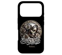 Santa Muerte Design Brushed Steel Look Case for iPhone 17 Pro