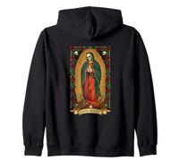 Santa Muerte Devotional Catholic Saint Holy Death Zip Hoodie