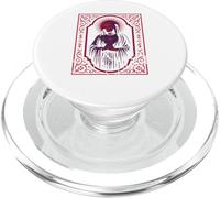 Santa Muerte Devotional Emblem Gothic Prayer Card PopSockets PopGrip for MagSafe