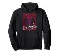 Santa Muerte Devotional Emblem Gothic Prayer Card Pullover Hoodie