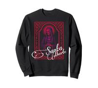 Santa Muerte Devotional Emblem Gothic Prayer Card Sweatshirt