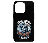 Santa Muerte Dino Dinosaur Trex Mexican Deity Folklore Case for iPhone 13 Pro