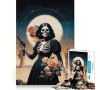 Santa Muerte Jigsaws 1000 Pieces for Adults Cognitive Toy Together Fun Image Assembly Art Collection Piece (50x75cm)