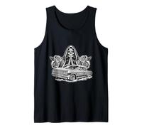 Santa Muerte Mexican Floral Saint Death Tank Top