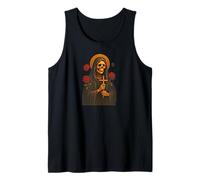 Santa Muerte Mexican Folk Saint Realistic Skull Portrait Art Tank Top