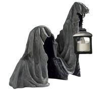 Santa Muerte Santa Muerte Statue 6.1'' Halloween Decor Grim Reaper Figurine In Black Robe With Lantern Gothic Spooky Resin Nemesis Now Figurines For Desktop Bookshelf Horror Figures