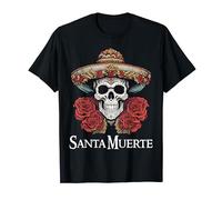 Santa Muerte Santisima Muerte Dia De Los Muertos Mexican T-Shirt