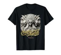 Santa Muerte Skull Statue Santa Muerte T-Shirt