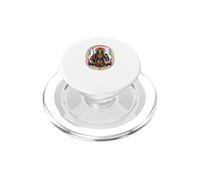 Santa Muerte Tie Dye Folk Saint Roses Candles Design PopSockets PopGrip for MagSafe
