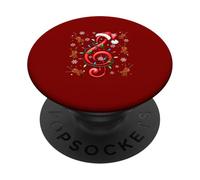 Santa Music Note Christmas Lights Violin Instrumentalist PopSockets Adhesive PopGrip