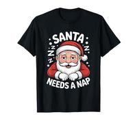 Santa Needs A Nap Funny Christmas Holiday Humor T-Shirt