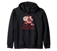 Santa Needs A PR Christmas Holiday 5k Fun Run Zip Hoodie
