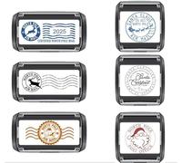 Santa/North Pole Rubber Stamp for Christmas Cards, Gift Tags, Presents etc.