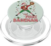 Santa Nutcracker Baseball Christmas The First Baseman PopSockets PopGrip for MagSafe