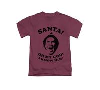 Santa OMG I Know him Christmas Meme Xmas Tee T-Shirt Funny Unisex T Shirt Top Maroon