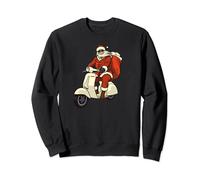 Santa on A Scooter | Father Christmas Festive Xmas Funny Sweatshirt