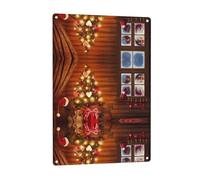 Santa outside the window patterned signage, indoor and outdoor wall decoration, suitable for parties, bedrooms, and porches.