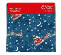 Santa Over The Rooftops by Deva Evans Pack of 20 Christmas Paper Napkins