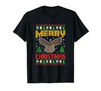 Santa Owl Cute Bird Lover Xmas Happy Owlidays Ugly Christmas T-Shirt