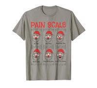 Santa Pain Scale Funny Nurse Christmas Assessment Trauma T-Shirt