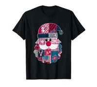 Santa Patchwork Quilts Festive Christmas Cheer T-Shirt