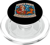 Santa Paws Is Coming Christmas Cavalier King Charles Spaniel PopSockets PopGrip for MagSafe