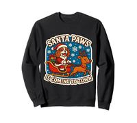 Santa Paws Is Coming Christmas Cavalier King Charles Spaniel Sweatshirt