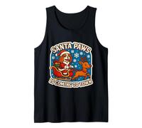 Santa Paws is Coming Christmas Cavalier King Charles Spaniel Tank Top