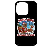 Santa Paws Is Coming To Town Christmas Brussels Griffon Dog Case for iPhone 14 Pro