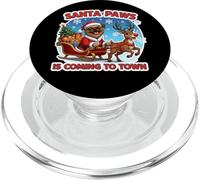 Santa Paws Is Coming To Town Christmas Brussels Griffon Dog PopSockets PopGrip for MagSafe