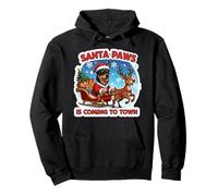 Santa Paws Is Coming To Town Christmas Lancashire Heeler Dog Pullover Hoodie