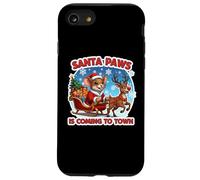 Santa Paws Is Coming To Town Christmas Pet Mouse Owner Lover Case for iPhone SE (2020) / 7/8