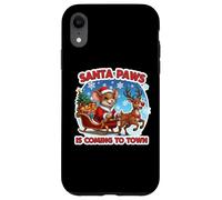 Santa Paws Is Coming To Town Christmas Pet Mouse Owner Lover Case for iPhone XR