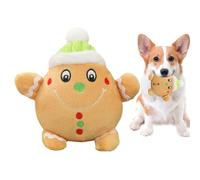 Santa Penguin Pet Supplies Interactive Squeaky Teething Plush Chew Toy | Pet Christmas Holiday Soft Plush Companion Accessories Fun for Small, Medium, Large Breed Dogs, Puppies, Kittens, Cats, Pet