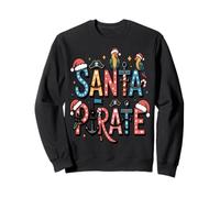 Santa Pirate Funny Christmas Parrot Sweatshirt