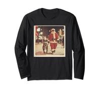 Santa Pittie Dog Mens Christmas Pitbull Long Sleeve T-Shirt
