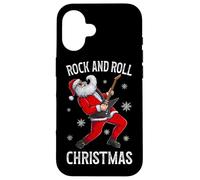 Santa Playing Guitar - Rock And Roll Christmas Graphic Band Case for iPhone 16