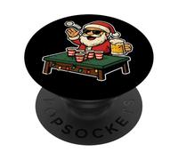 Santa Plays Beer Pong PopSockets Adhesive PopGrip