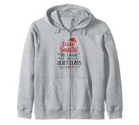 Santa, Please Bring Peace and Quiet Zip Hoodie