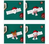 Santa plush curtain tiebacks perfect for adding a festive accent to curtains and creating a welcoming ambiance for winter events