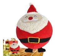 Santa Plush, Inflatable Christmas Santa Plush Doll, Cuddly Huggable Figure Soothing Companion for Winter Holiday Girls Teens Adults Children Toddler