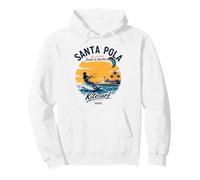 Santa Pola Kitesurf Spain Retro Sunset Costa-Blanca Surfer Pullover Hoodie