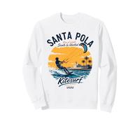 Santa Pola Kitesurf Spain Retro Sunset Costa-Blanca Surfer Sweatshirt