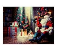 Santa & Presents 1000 Piece Christmas Jigsaw Puzzle - Festive Scene for Adults & Kids Age 14+ Large 69cm x 51cm Limited Edition Christmas Puzzles