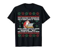 Santa programming Christmas programmer xmas funny coding T-Shirt