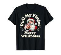 Santa, Pull My Finger, Christmas Holiday Fart Joke T-Shirt