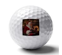 Santa Reading Book Custom Golf Ball Soft Practice Golf Balls Performance Distance And Speed for Indoor Outdoor