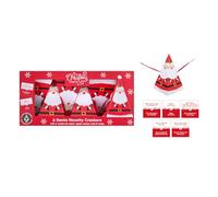Santa Red Christmas Crackers - Festive Holiday Party Crackers Set for Christmas Celebrations
