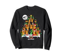 Santa Reindeer Elf Saxophones Xmas Tree Gnome Instrument Sweatshirt
